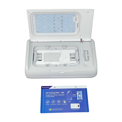 Draagbare UV-LED-gehardelingslichtdoos UV-automatische telefoonfilm applicator machine