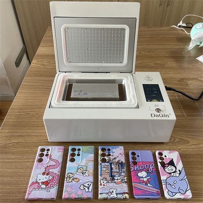 LED aanraakbediening mini telefoonhoesje printmachine op maat UV warmtepers transferprinter voor iPhone, Samsung, Huawei