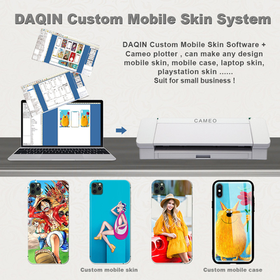 Daqin Custom Die Cut Vinyl Stickers Machine Beauty Master-software voor snijden