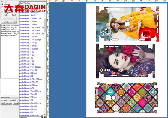 Daqin Custom Die Cut Vinyl Stickers Machine Beauty Master-software voor snijden