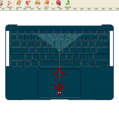 Custom Full Body Laptop Skin Making Machine Vinyl Graphics Cutter Software