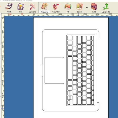 Op maat gemaakte laptophuid die machine maakt voor PET