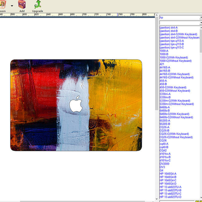 Odm Laptop Skin Making Machine Custom Skin-software en grafiekplotter