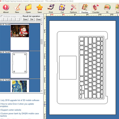 Odm Laptop Skin Making Machine Custom Skin-software en grafiekplotter