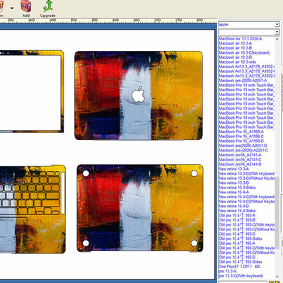 Odm Laptop Skin Making Machine Custom Skin-software en grafiekplotter
