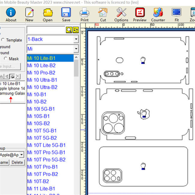 Van de het Ontwerp Mobiel Huid van de Daqinsoftware Aangepast de Snijmachineprogramma