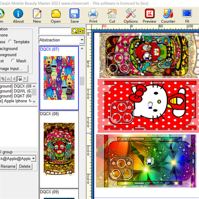 Programma A3 Mobile Skin Cutter Daqin Die Cut Sticker Maker Diy Stickers