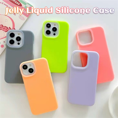 De mobiele Rugdekking Jelly Liquid Silicone Case van de Schokbestendige Celtelefoon voor Iphone 14/14PRO/14 PRO MAXIMUM/13/13PRO