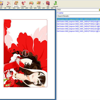 Laptop Skin Machine met Laptop Sjablonen en Geen Snijlimiet Ondersteuning van Creatieve Laptop Skin Ontwerpen