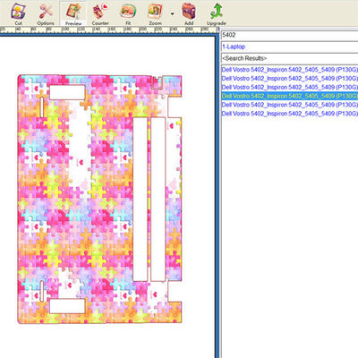 Laptop Skin Machine met Laptop Sjablonen en Geen Snijlimiet Ondersteuning van Creatieve Laptop Skin Ontwerpen