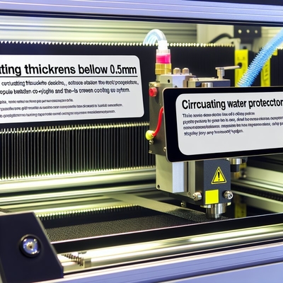 Snijddikte onder 0,5 mm Screen Protector Lasersnijder met geavanceerde Circulerende Waterkoeling