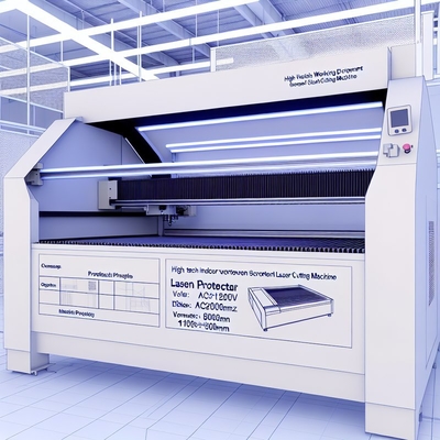 Inwendige werkomgeving Schermbeschermer Lasersnijmachine AC220V/50Hz Spanning 1000*800*800mm Grootte