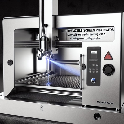 Aanpasbare Screen Protector Lasergraveermachine met Circulerende Waterkoeling