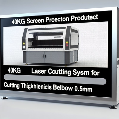 40 kg schermbeschermer Lasersnij-systeem voor delicate materialen Snijdikte Bellow 0,5 mm