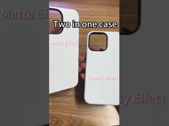 Matte glanzende mobiele telefoonhoesje vergelijking
